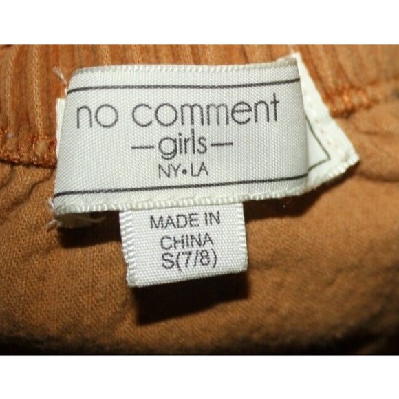 Girl's No Momment New York Cordurory Skirt Sz S(7/8) Rust Button Down Mini - Picture 4 of 4